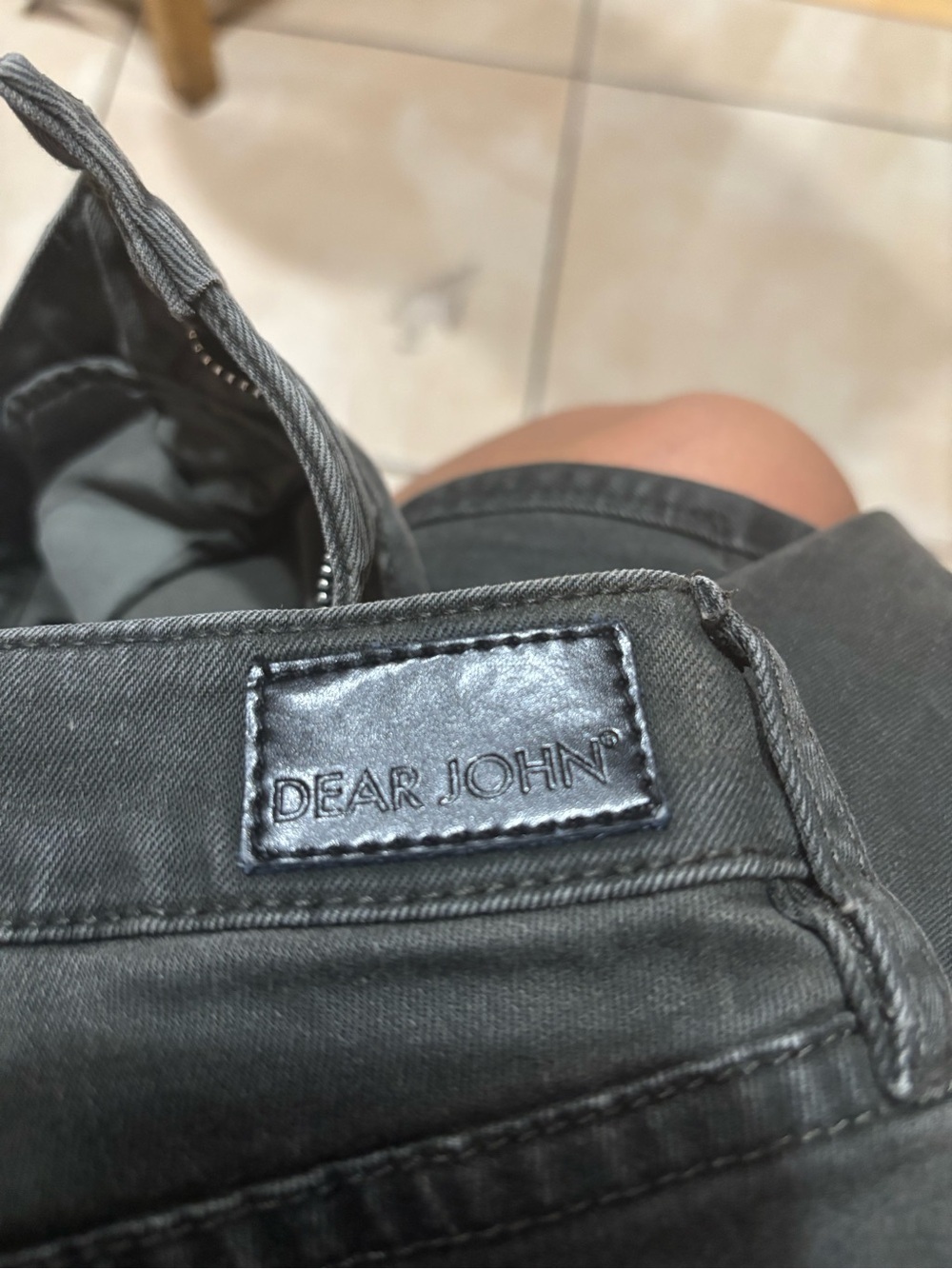 Dear John Charcoal Black Skinny Jeans - Picture 3 of 4